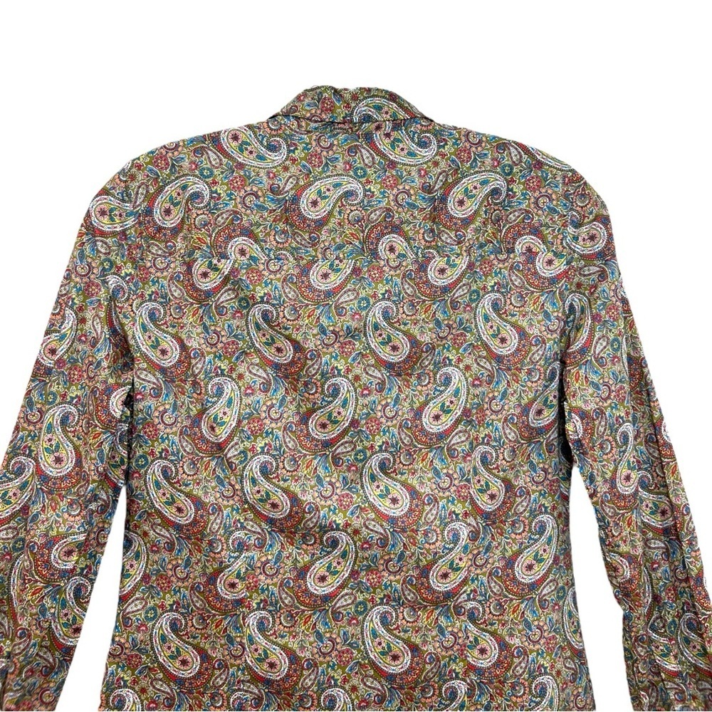 J. Crew, Women’s ‘Slim Perfect Shirt’ Liberty Paisley ‘Lee Manor’ Print, Size 00 - Picture 7 of 13